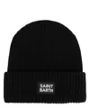 Mc2 Saint Barth Berry Knitted Cap Accessories In Black