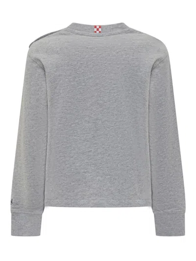 Mc2 Saint Barth Bear Ski Motif 100% Cotton Sweatshirt