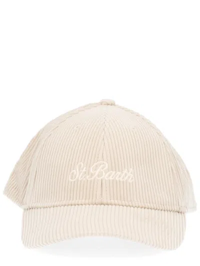 Mc2 Saint Barth Baseball Cap Corduroy In Neutral