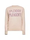 Mc2 Saint Barth Beige Jacquard Wool Blend New Queen Sweater In Neutral