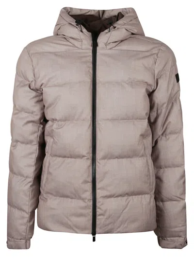 Mc2 Saint Barth Beige Quilted Jacket In Brown