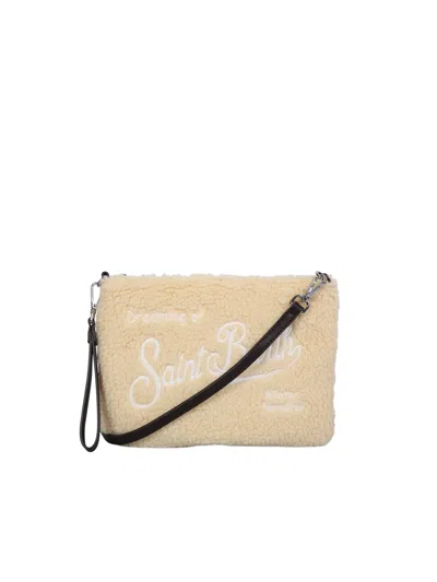 Mc2 Saint Barth Beige Sherpa Bandanna Logo Pochette