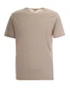 Mc2 Saint Barth Beige Solid T-shirt In Beige