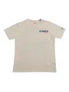 Mc2 Saint Barth Beige T-shirt With Front Logo In Beige