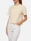 Mc2 Saint Barth Beige Terry Cotton T-shirt Aleja In Beige