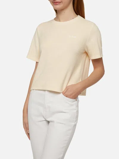 Mc2 Saint Barth Beige Terry Cotton T-shirt Aleja