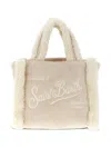 Mc2 Saint Barth Shearling Embroidery Mini Bag In Sand