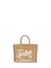 Mc2 Saint Barth Beige Vanity Mini Velvet Handbag