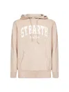 Mc2 Saint Barth Beige Wool Blend Knit Wood Hoodie In Animal Print
