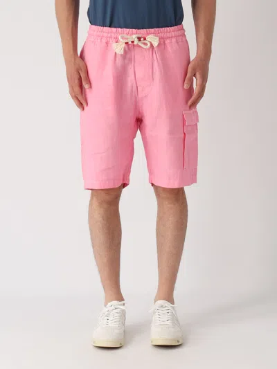 Mc2 Saint Barth Bermuda Chinos With Side Poket Shorts In Pink