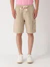 Mc2 Saint Barth Bermuda Chinos With Side Pocket In Tortora