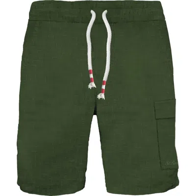 Mc2 Saint Barth Bermuda Man  - Marseille Linen 52 Military - N.d.