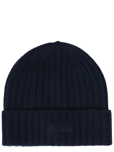 Mc2 Saint Barth Berretto "wengen" Con Logo In Blue
