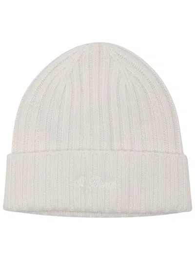 Mc2 Saint Barth Berretto "wengen" Con Logo In White