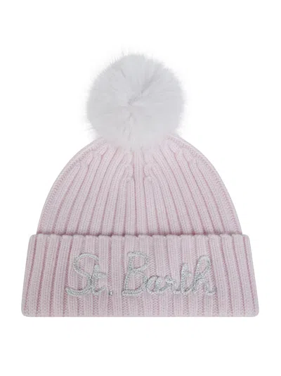 Mc2 Saint Barth Berretto Wengen Mini Wool Hat In Red