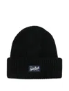 Mc2 Saint Barth "berry" Knitted Hat In Black