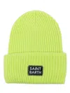 Mc2 Saint Barth Berry Knitted Cap Accessories In Green