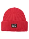 Mc2 Saint Barth Berry Knitted Cap Accessories In 红色
