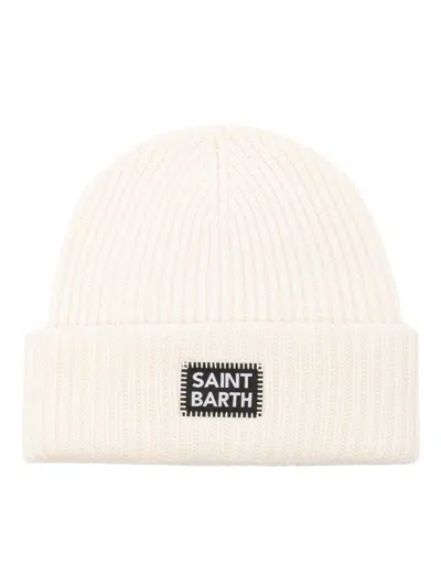 Mc2 Saint Barth Berry Beanie Hat In White