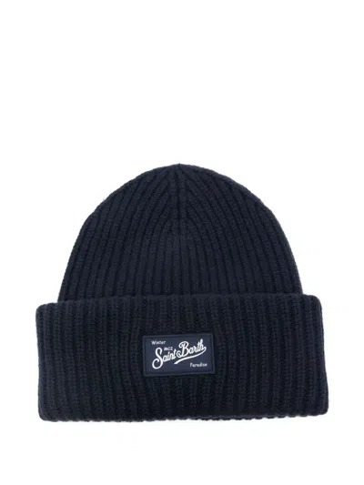 Mc2 Saint Barth Kids' Berry Jr. Beanie Hat In Black