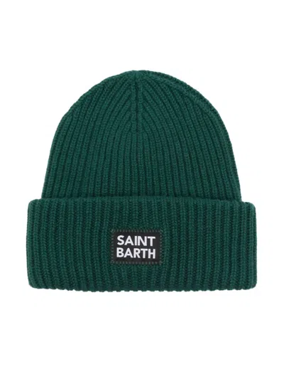 Mc2 Saint Barth Kids' Berry Junior Beanie In Green