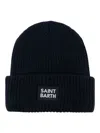 Mc2 Saint Barth Berry Knitted Cap Accessories In Blue Navy