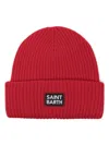 Mc2 Saint Barth Berry Knitted Cap Accessories In Red
