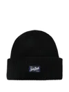 Mc2 Saint Barth "berry" Knitted Hat In Black