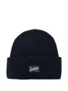 Mc2 Saint Barth "berry" Knitted Hat Accessories In Blue