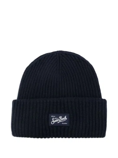 Mc2 Saint Barth "berry" Knitted Hat Accessories In Blue