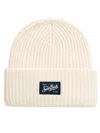 Mc2 Saint Barth Berry Ribbed Beanie In Neutral