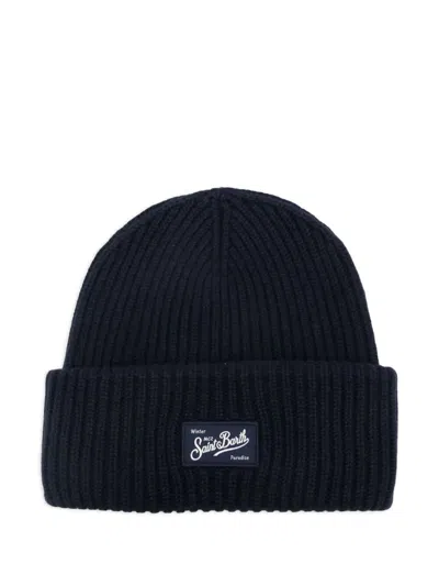 Mc2 Saint Barth "berry" Knitted Hat In Black