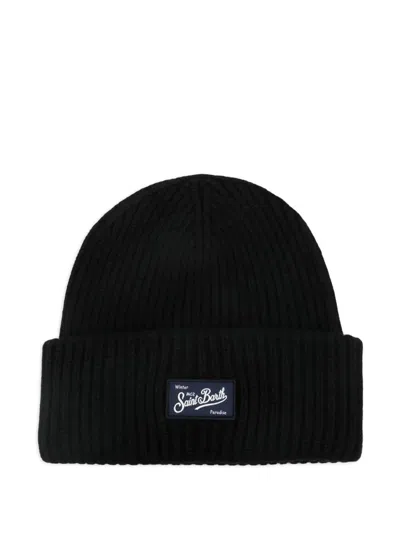Mc2 Saint Barth "berry" Knitted Hat In Black