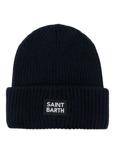 MC2 SAINT BARTH BERRY KNITTED CAP,BERRY.02539G SB 61 BLUE NAVY