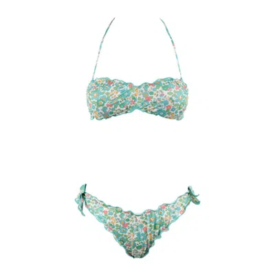 Mc2 Saint Barth Betsy Print Bandeau Bikini