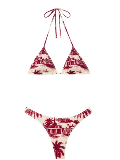 Mc2 Saint Barth Bikini Leah In Red