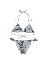 Mc2 Saint Barth Sarius Bikini Swimsuit In Blue