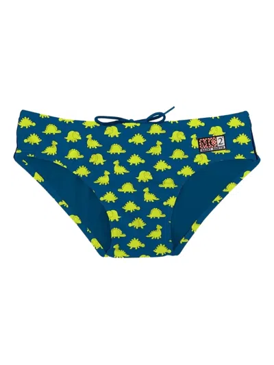 Mc2 Saint Barth Kids' Billy Swim Briefs In Blue