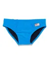 Mc2 Saint Barth Logo-patch Swim Trunks In 蓝色