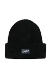 Mc2 Saint Barth "berry" Knitted Hat In Black