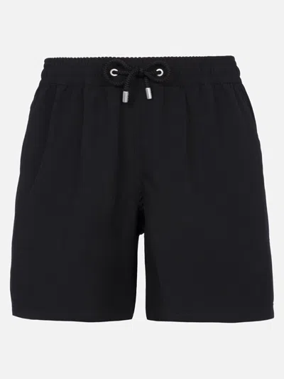 Mc2 Saint Barth Man Black Comfort Swim Shorts