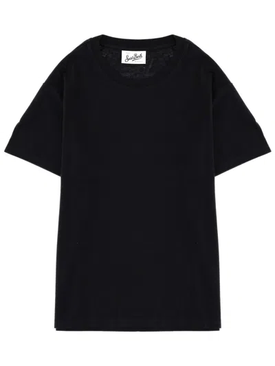 Mc2 Saint Barth Black Cotton T-shirt