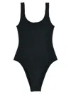 Mc2 Saint Barth Black Lora One-piece Swimsuit In Black