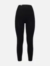 Mc2 Saint Barth Black Lurex Legging Avice In Black