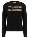 Mc2 Saint Barth New Queen-vacanze Di Natale Sweater Limited Ed. In Black