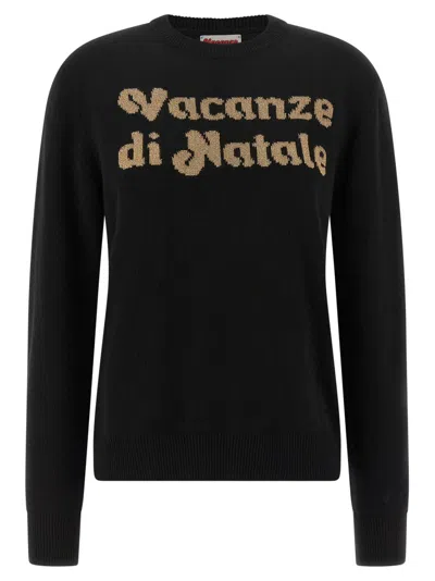 MC2 SAINT BARTH BLACK NEW QUEEN-VACANZE DI NATALE SWEATER