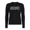 Mc2 Saint Barth Adoro Sweater In Wool And Cashmere Blend In Black