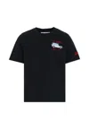 Mc2 Saint Barth Black T-shirt For Boy With Car Print In Black