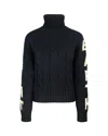 Mc2 Saint Barth Logo-jacquard Turtleneck Sweater In 00920g