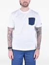 Mc2 Saint Barth Blanche Patch-pocket T-shirt In White